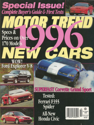 MOTOR TREND 1995 OCT - COBRA vs Z/28, LIGHTNING, F355
